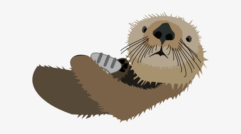 Funny Otter Cliparts - Sea Otter Clip Art, transparent png #657799