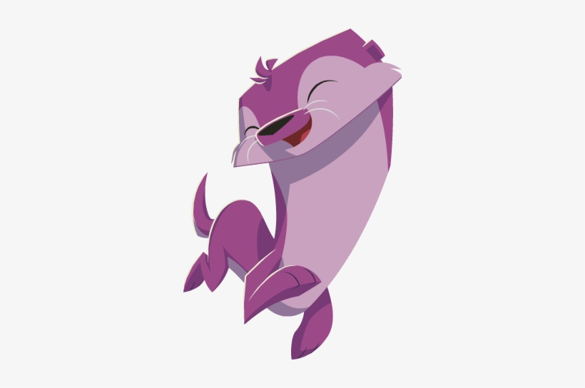 Pink Otter - Animal Jam Otter Png, transparent png #658046