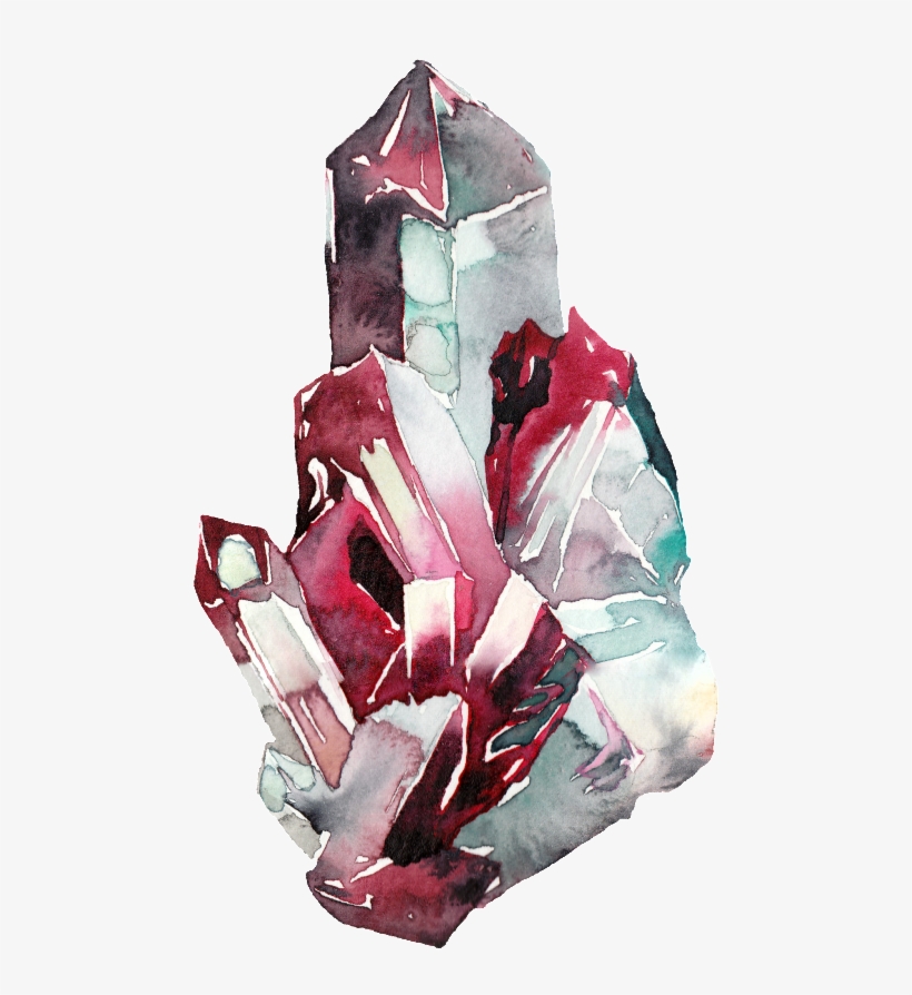 Creative Ice Crystal Transparent Material Watercolor - Crystal, transparent png #658246