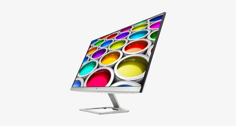 Hp Value Displays - Hp 27ea - 27" Ips Led Monitor - Fullhd - Natural Silver/blizzard, transparent png #658548