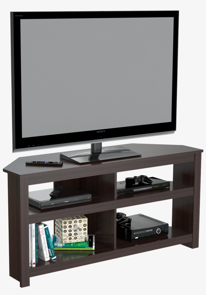 Inval Contemporary Espresso 60-inch Flat Screen Tv - Television, transparent png #658549