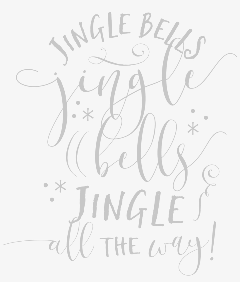 Jingle Bells Typography - Calligraphy, transparent png #658747