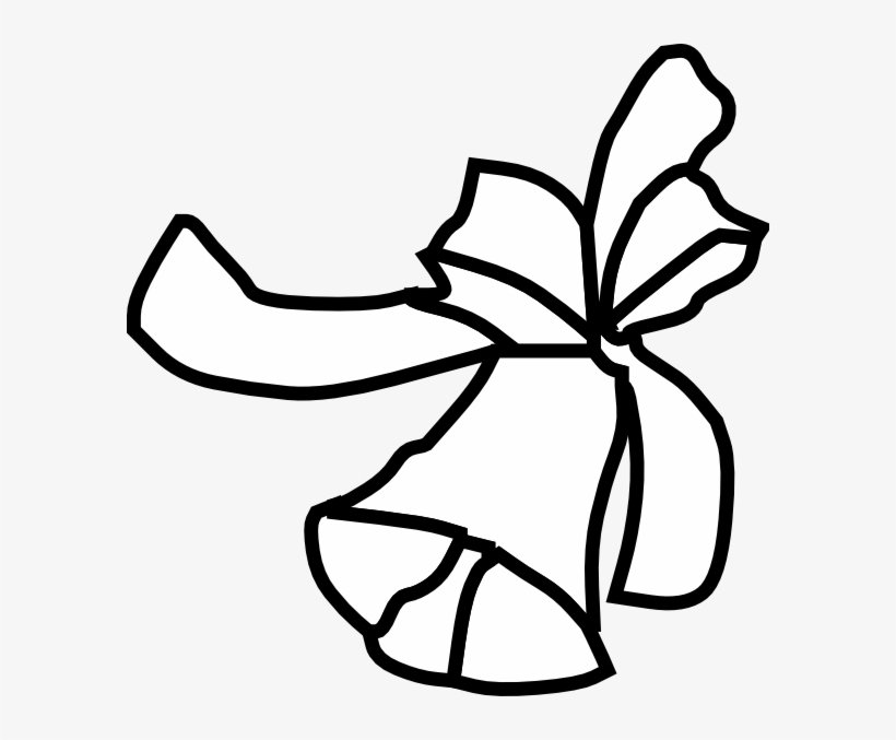 Bell Clipart Outline - Christmas Bell Outline, transparent png #658770