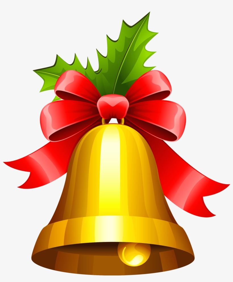 Christmas Jingle Bells Clipart Without Background - Merry Christmas Bells Png, transparent png #659044