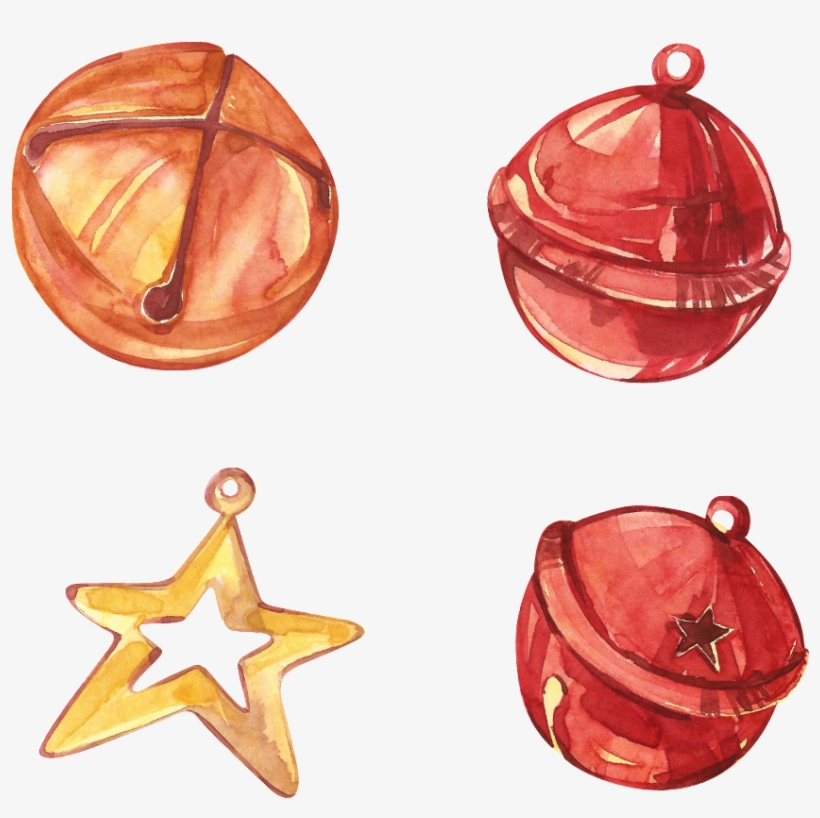 Painted Cartoon Bell Png Transparent Material - Stock Illustration, transparent png #659109