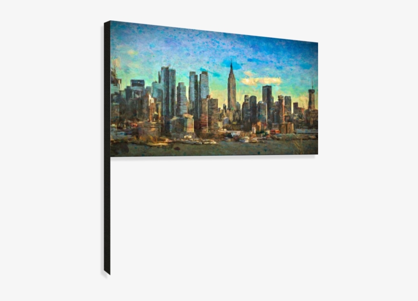 New York Skyline Canvas Print - Skyline, transparent png #659112