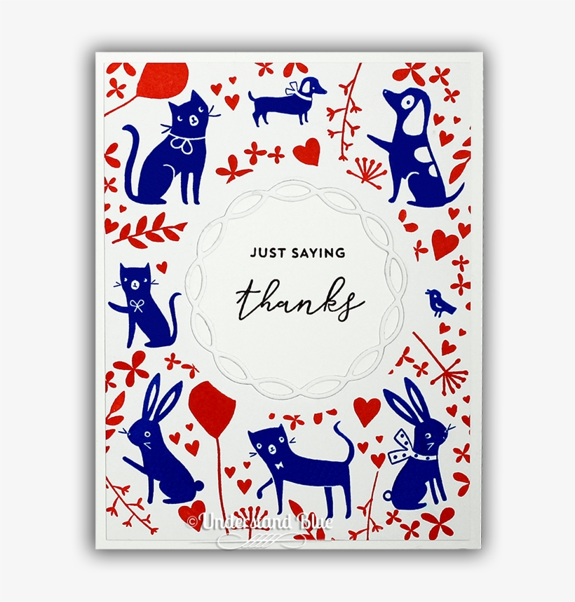 Beautiful Scandinavian Inspired Card By Understand - Pinkfresh Studio Playful Animals, transparent png #659339