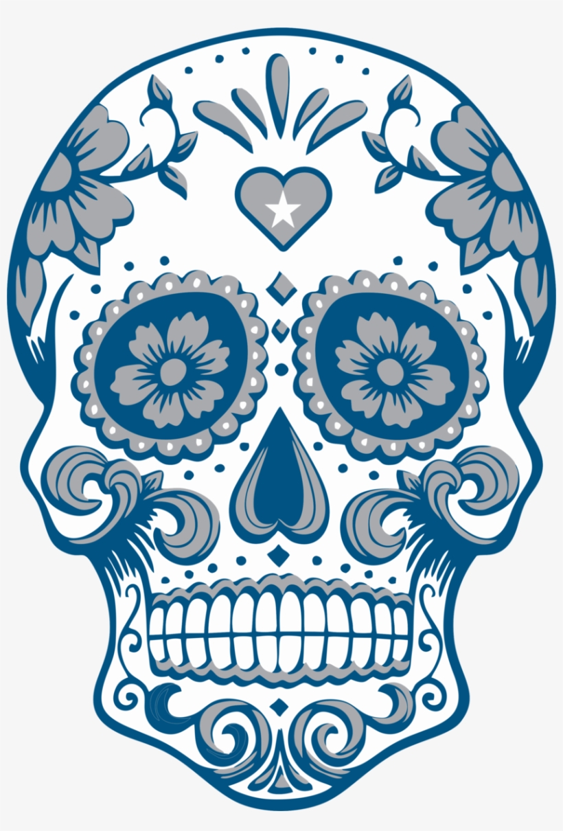 Clipart Freeuse Free On Dumielauxepices Net - Cafepress Sugar Skull Sugar Skull Sugar Skull Tile, transparent png #659344