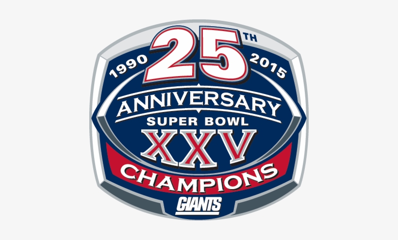 New York Giants Png Transparent Image - Super Bowl 25 Logo, transparent png #659943