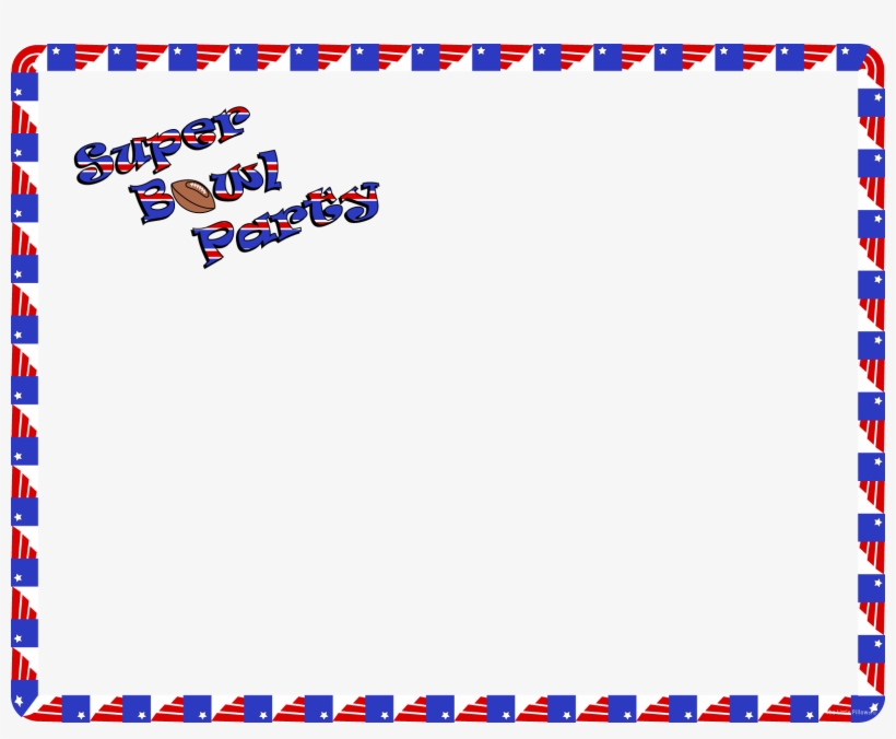 Download Jpeg - Super Bowl Party Border, transparent png #659948
