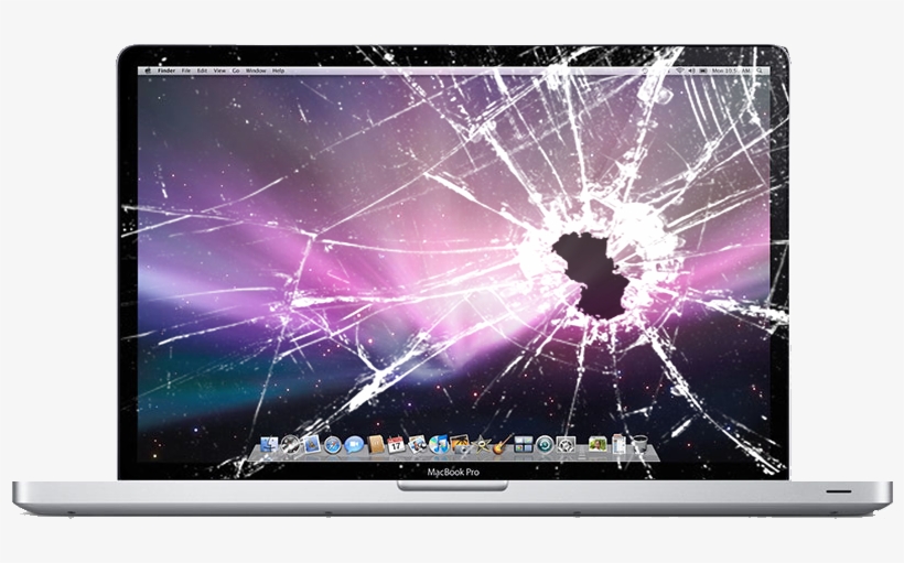 Using Nothing But High Quality Parts, Cracked Screen - Broken Macbook Png, transparent png #659974