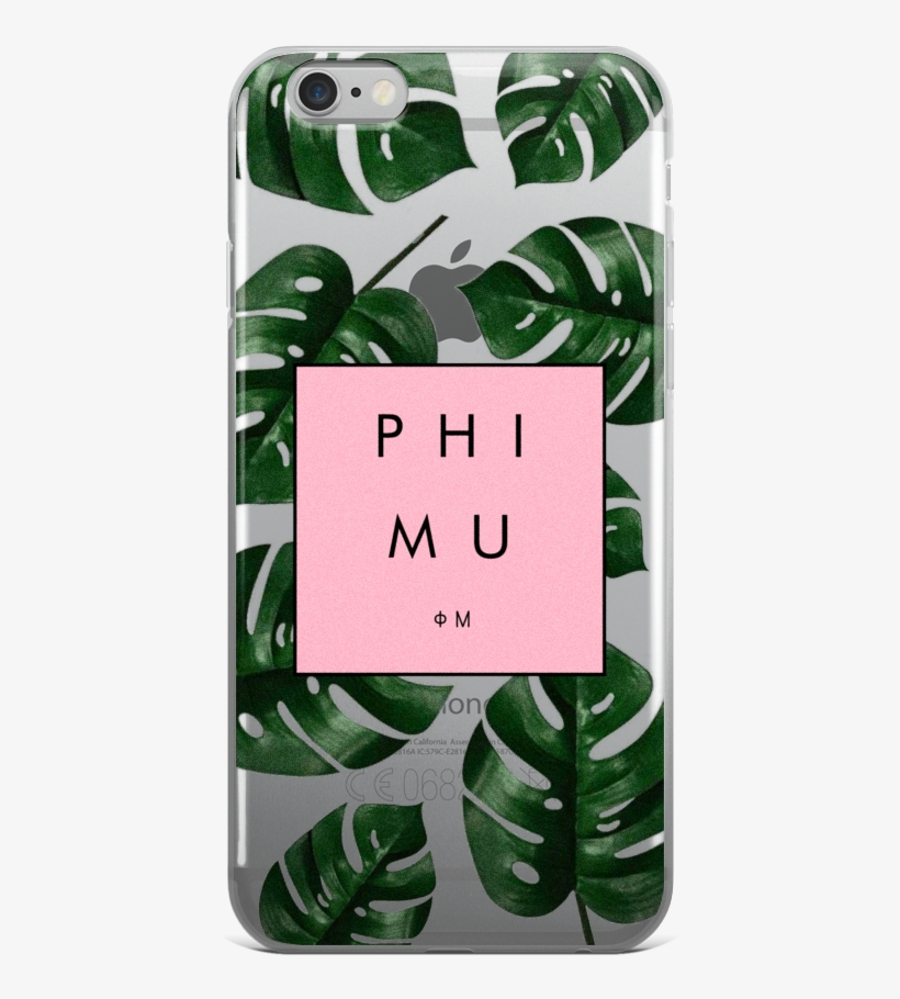 Phi Mu Tropical Iphone Case, transparent png #6500390