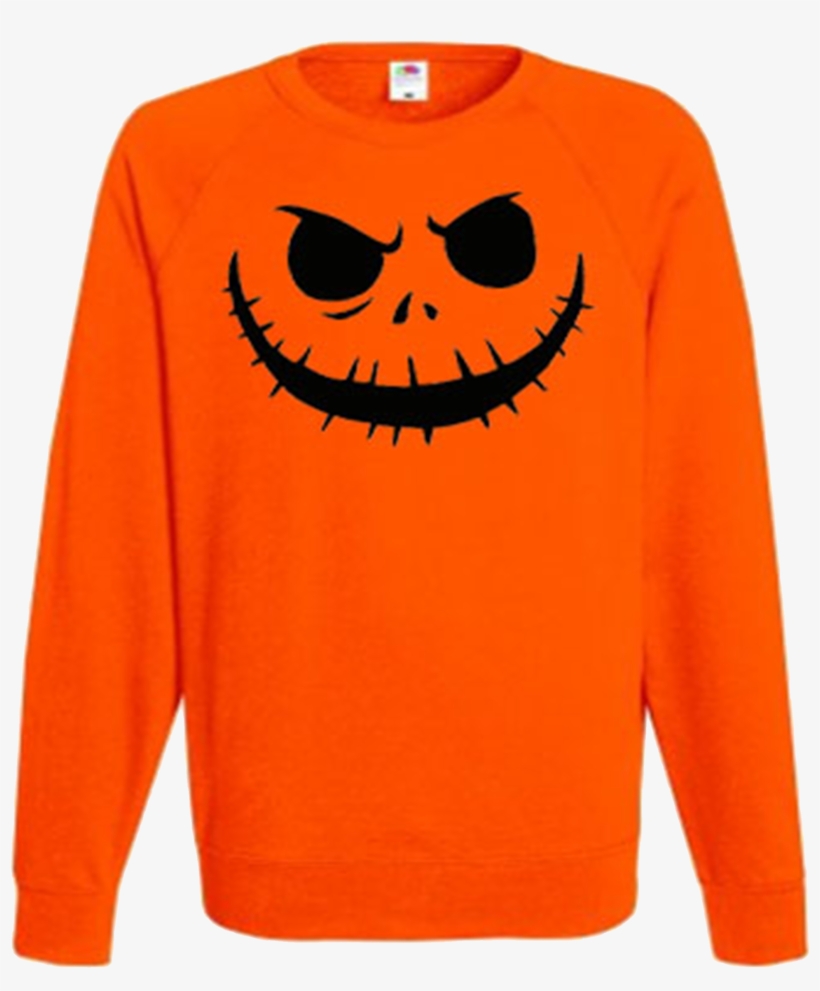 Pumpkin Scary Halloween Jumper Sweater Ev Designs Uk, transparent png #6500758