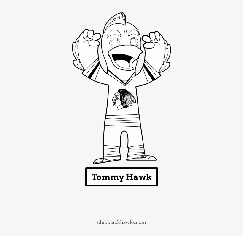 Chicago Blackhawks Coloring Pages, transparent png #6501542