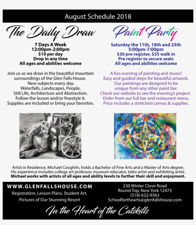 Glen Falls House School For The Arts August, transparent png #6502319