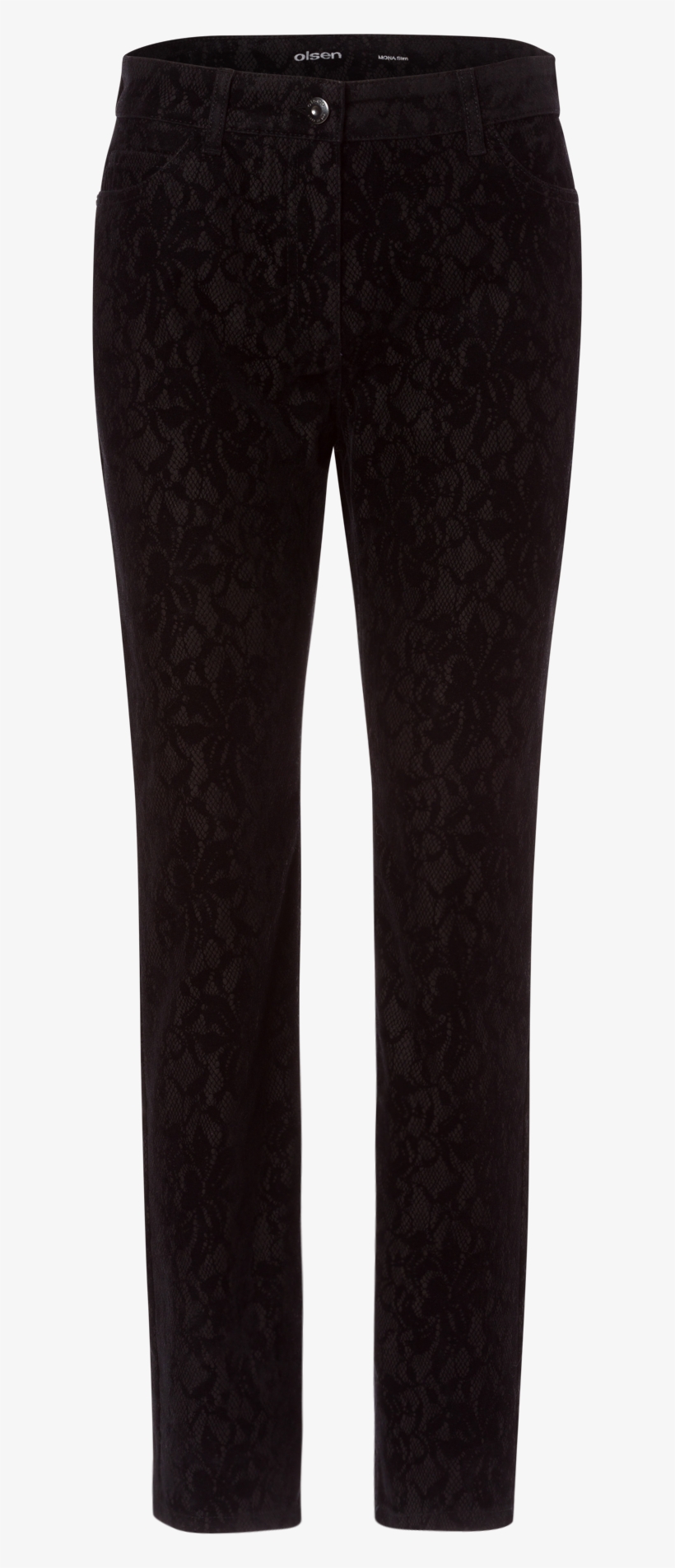 Velvet Trousers With Festive Motif, transparent png #6503336