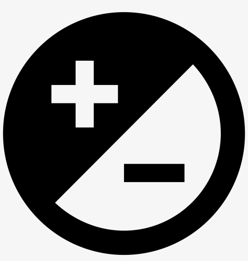 Rounded Adjust Button With Plus And Minus Comments, transparent png #6506728