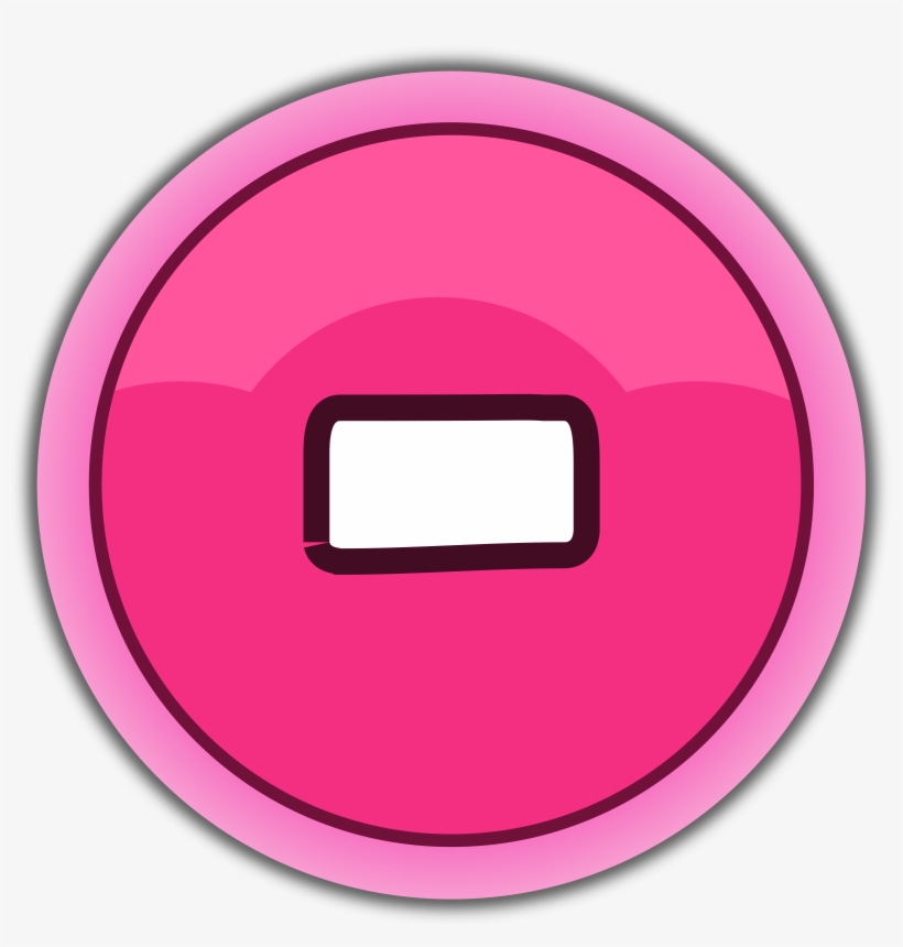 This Free Icons Png Design Of Pink Button Minus, transparent png #6506914