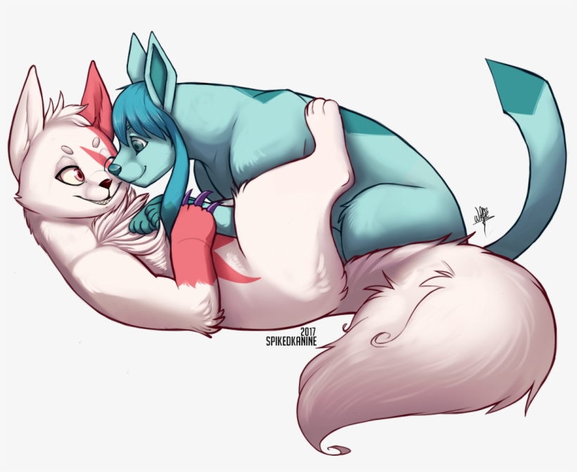 Zangoose & Glaceon Glomp, transparent png #6508950