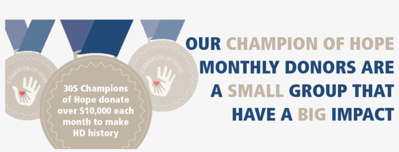The Huntington Society's Champions Of Hope Monthly, transparent png #6513365