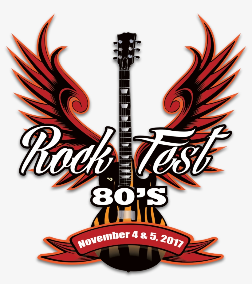 Rockfest 80s Full Logo Transparent Background, transparent png #6513686