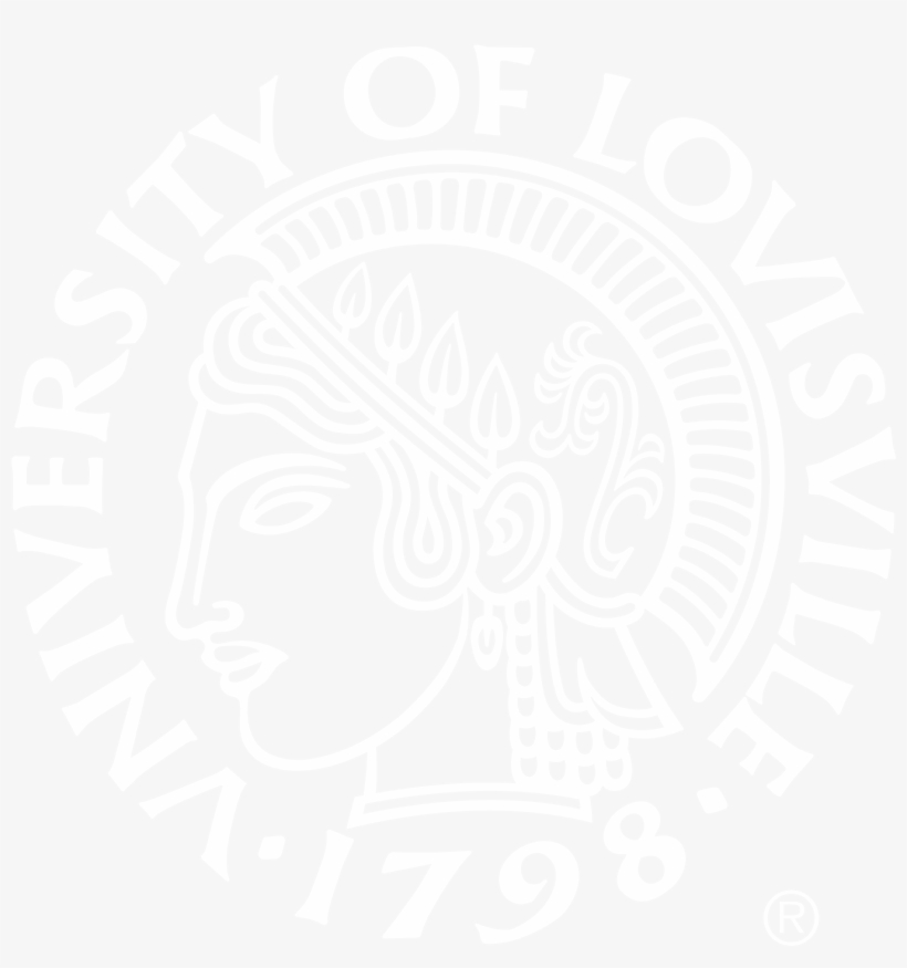 University Of Louisville Logo Black And White, transparent png #6514094