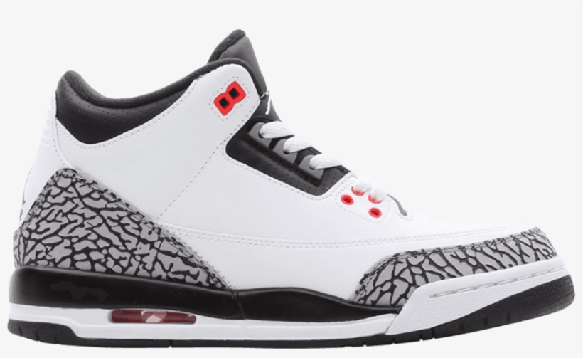 Air Jordan 3 Retro Bg 'infrared 23', transparent png #6514134