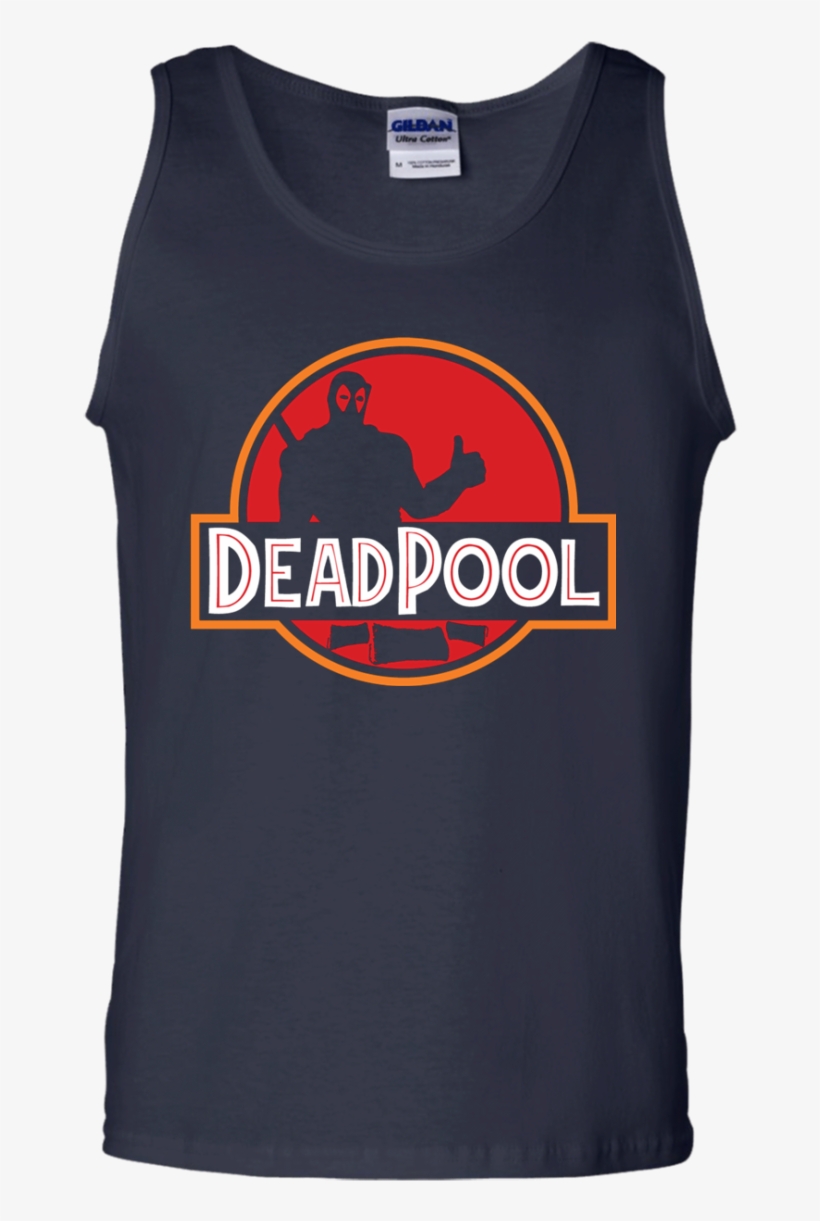 Deadpool Jurassic World Logo Tank Top, transparent png #6516993