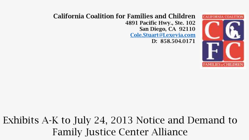 Exhibit A To Ccfc Notice Letter Re, transparent png #6522968