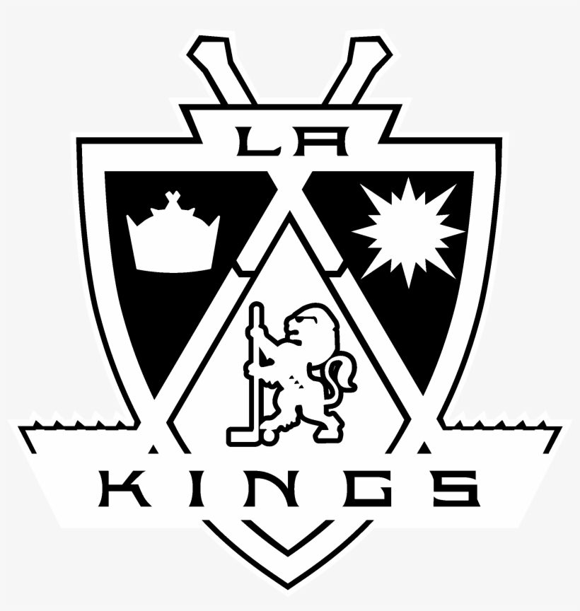 Los Angeles Kings Logo Black And White, transparent png #6524465
