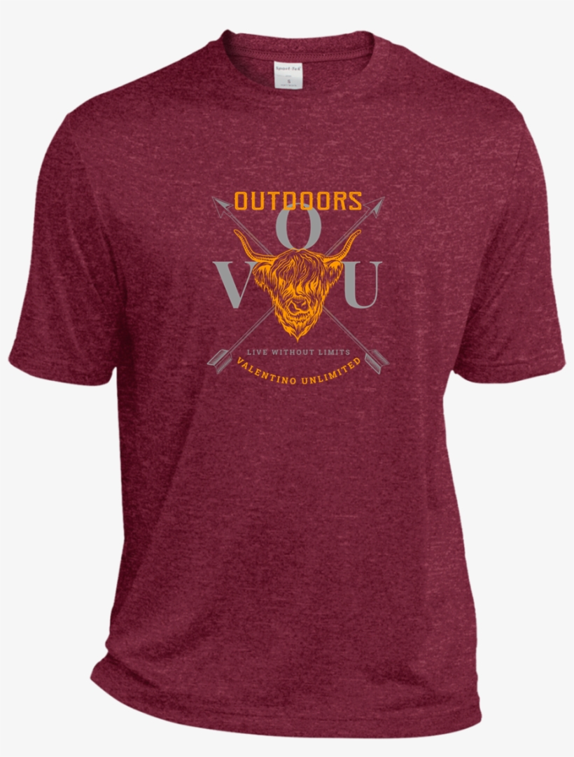 Vuo Bull And Crossed Arrows Heather Dri Fit Moisture, transparent png #6524585