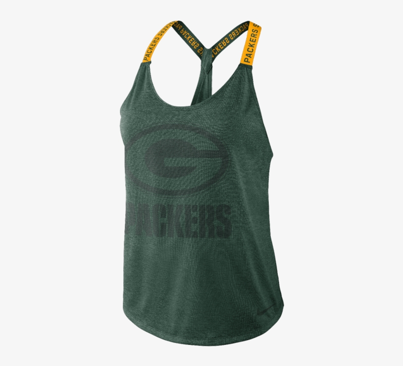Green Bay Packers Ladies Dri-fit Elastic Tank, transparent png #6526221
