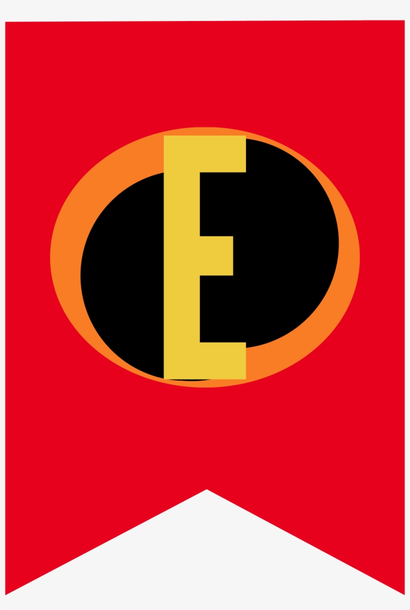 Incredibles Party Banner Letters, transparent png #6527686