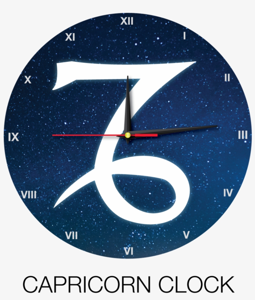 Capricorn-clock, transparent png #6527687