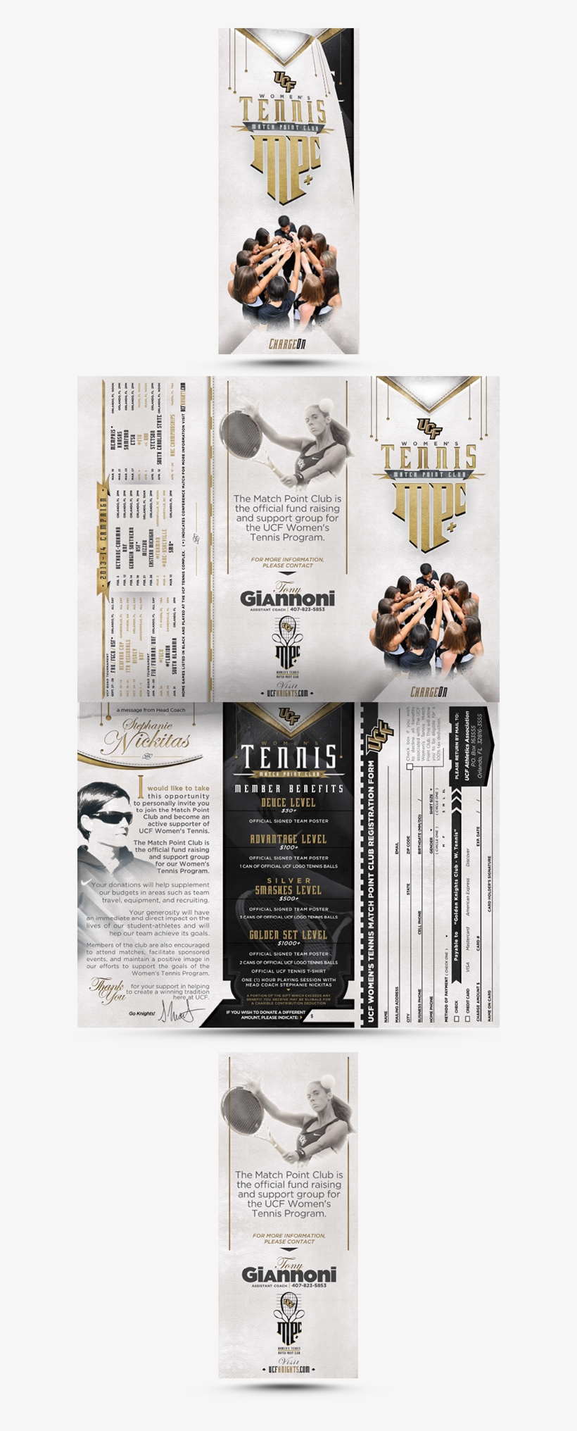 #51 Ucf Women's Tennis Match Point Club Brochure, transparent png #6528983