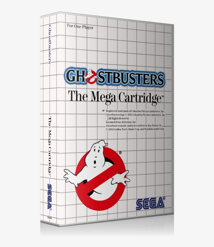 Ghost Busters Sega Master System Replacement Game Case, transparent png #6529312