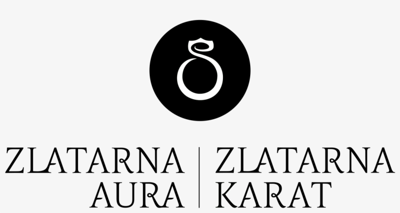 Logotip Zlatarna Aura In Karat Najnovejši Črno Beli, transparent png #6534913