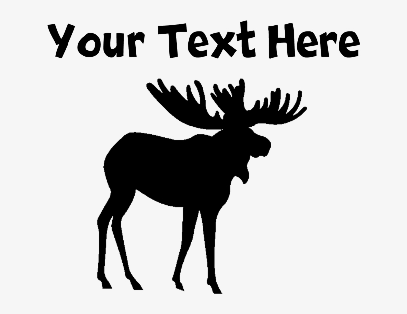 Custom Moose Silhouette Mousepad, transparent png #6535269