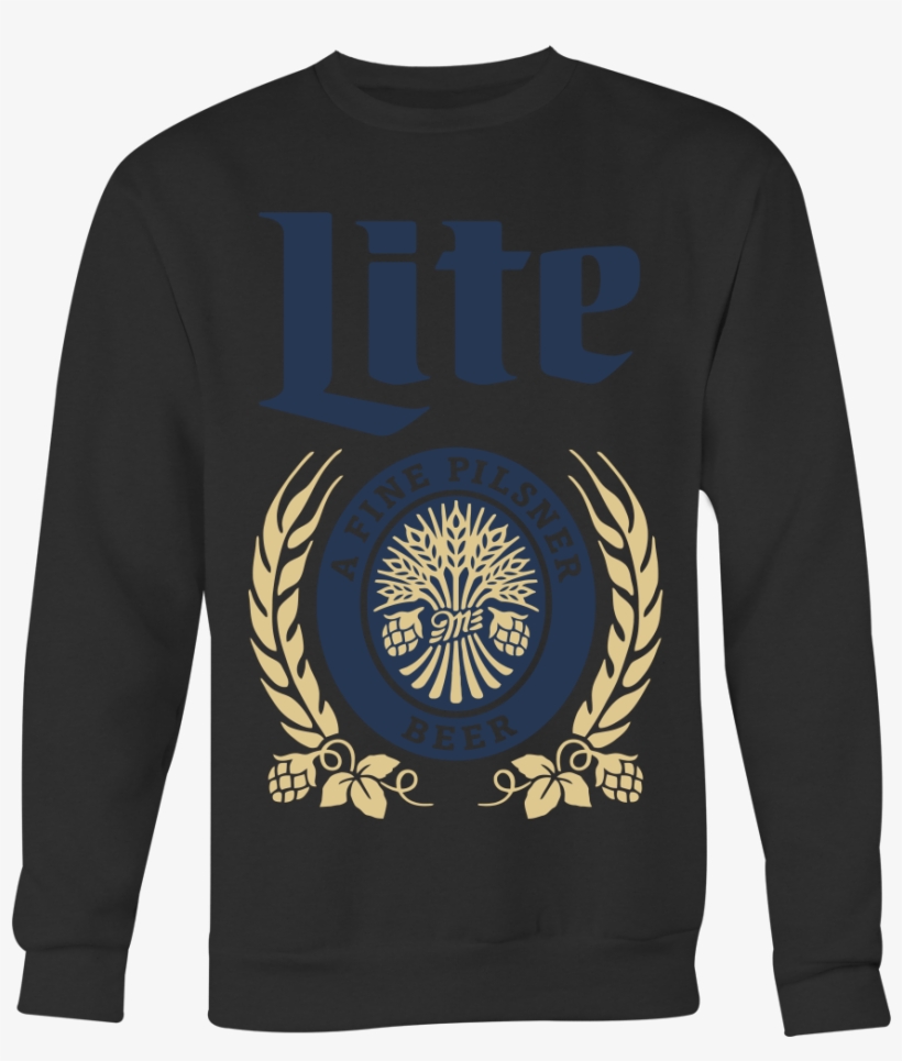 Miller Lite Sweatshirt Hoodie Long Sleeve T Shirt Miller, transparent png #6537262