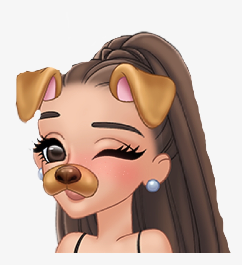 Ariana Grande Arianagrande Music Arimoji Dog Dogfilter, transparent png #6537467