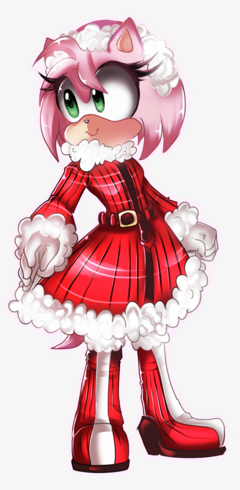 Amy Rose Winter 2, transparent png #6538267