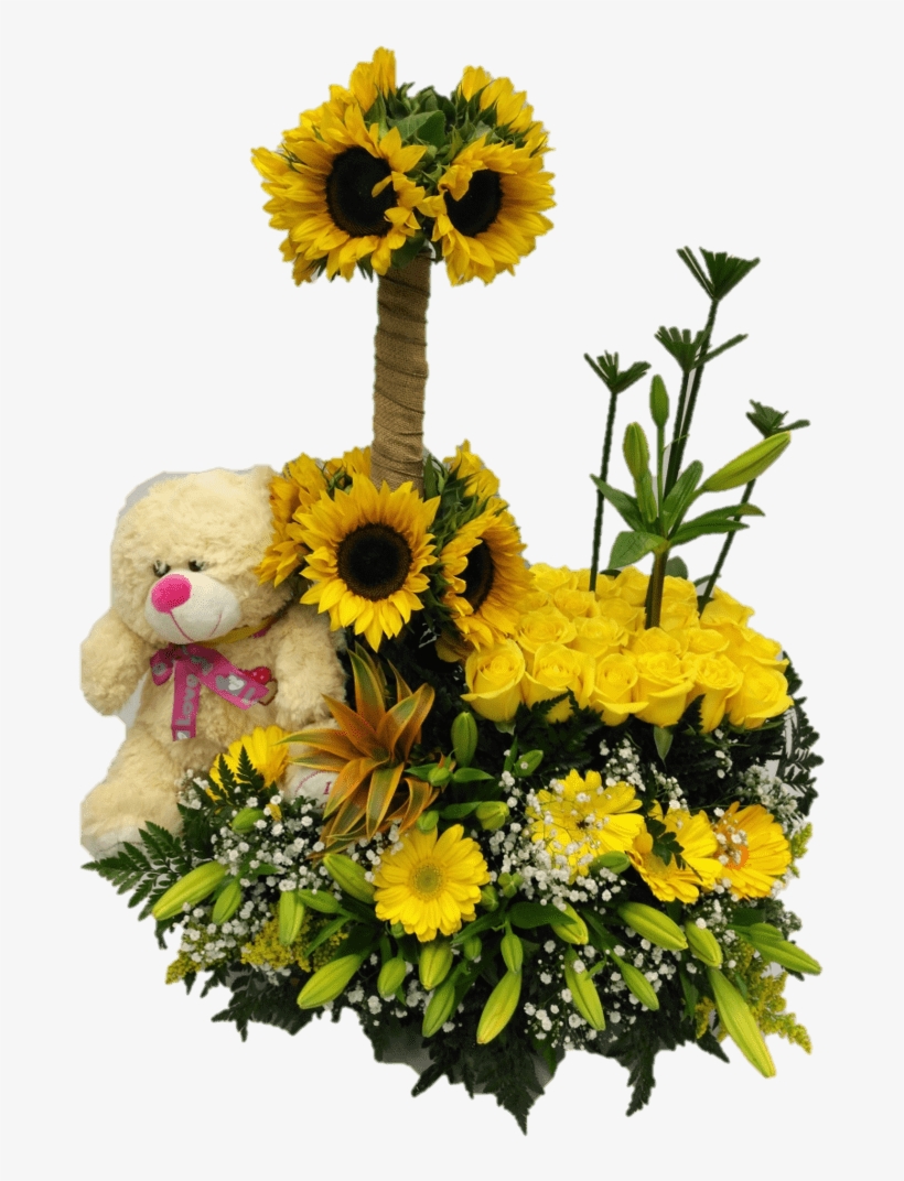 Exotic And 11 Arreglo Exótico En Girasoles, transparent png #6540796