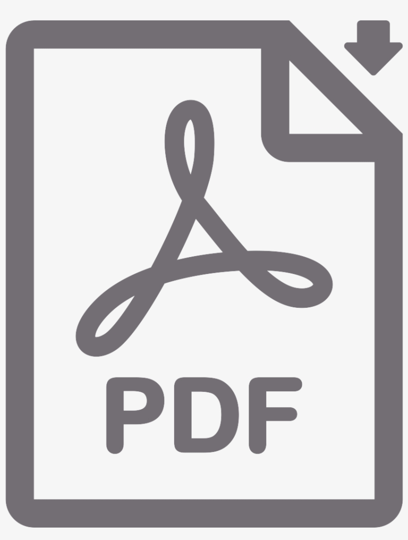 Pdf Icon Gray, transparent png #6540916