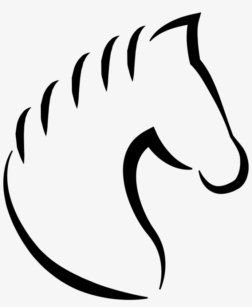 Head Horse Outline With, transparent png #6543938