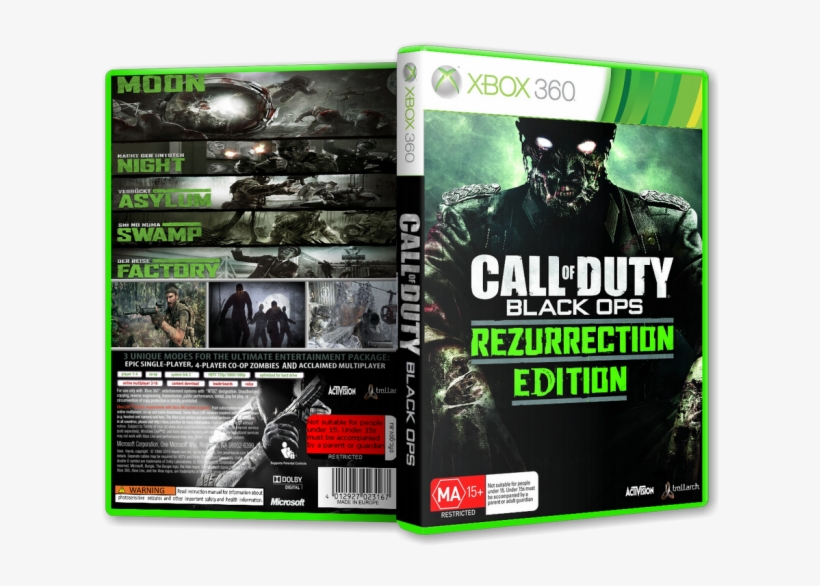 Call Of Duty Black Ops Box Art Cover, transparent png #6546649