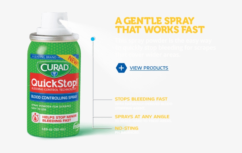Curad Quickstop Spray, transparent png #6547464
