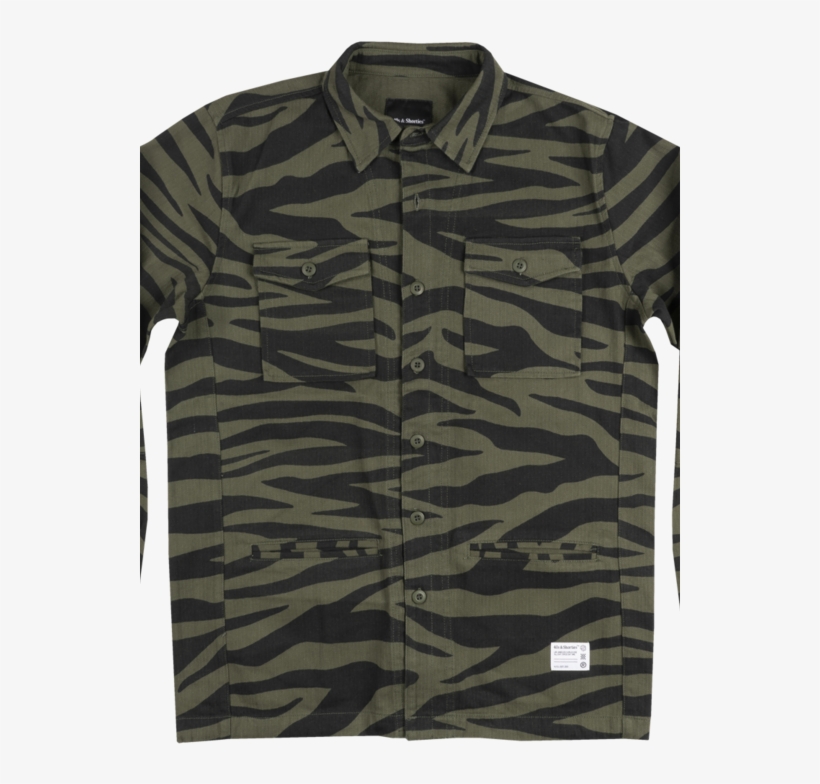 40s & Shorties Bravo Tiger Camo Jacket Mens Fashion, transparent png #6547762