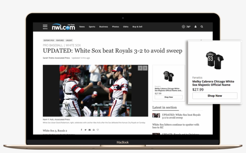 Nwitimes Whitesoxarticle Productmatch, transparent png #6548523