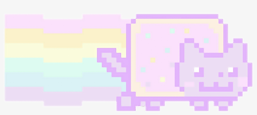 Pastel Nyan Cat Kawaii Pastel Nyancat Freetoedit, transparent png #6548769