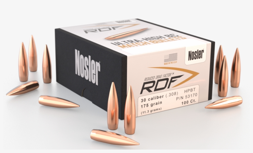 Nosler 53170 Rdf Match 30 Caliber, transparent png #6549593